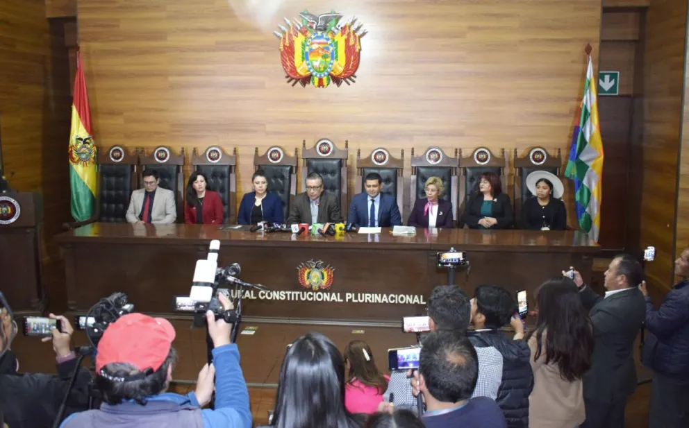 Los magistrados del Tribunal Constitucional. Foto: TCP