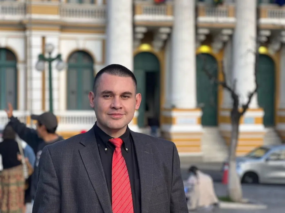 El candidato a diputado por NGP, Paul Coca. Foto: @BunkerBolivia