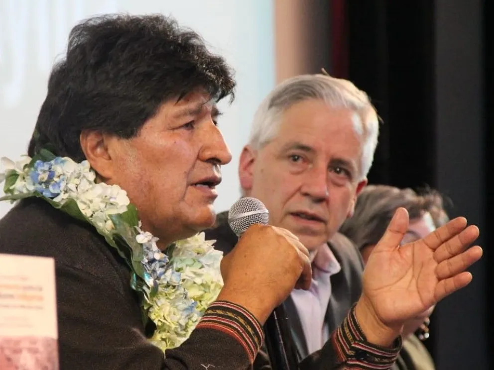 Evo Morales y García Linera. Foto: X del exmandatario 