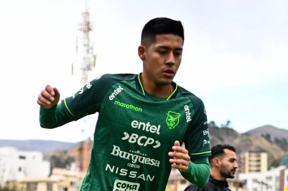 Ramiro Vaca en un entrenamiento de la Selección en Achumani. Foto: La Verde-FBF