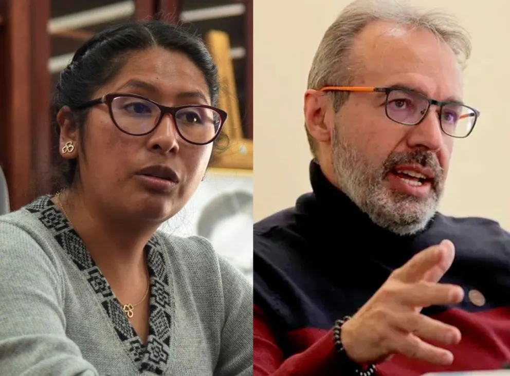 Eva Copa y  Jorge Richter, candidatos de Morena. Foto: Composición