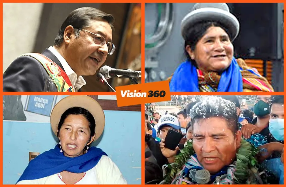 Candidatos por el MAS que figuran en las listas presentadas al TSE. Foto: composición