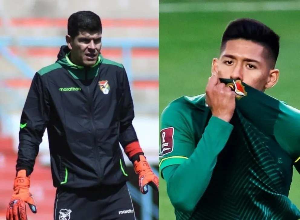 Lampe (izq.) y Vaca en la selección, el golero puede volver, el mediocampista no estará en la nómina. Fotos: La Verde. 