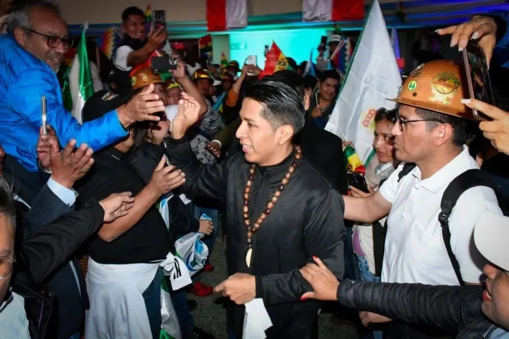 Andrónico durante su proclamación como candidato. FOTO: Cuenta de Facebook de Andrónico Rodríguez
