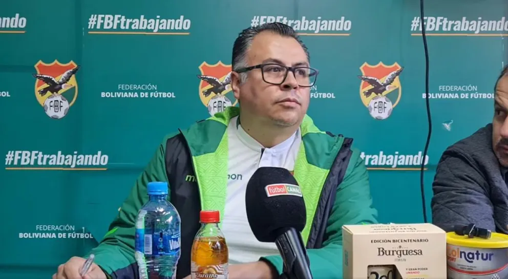 Claure durante la conferencia de prensa de este viernes. Foto: Captura de pantalla.