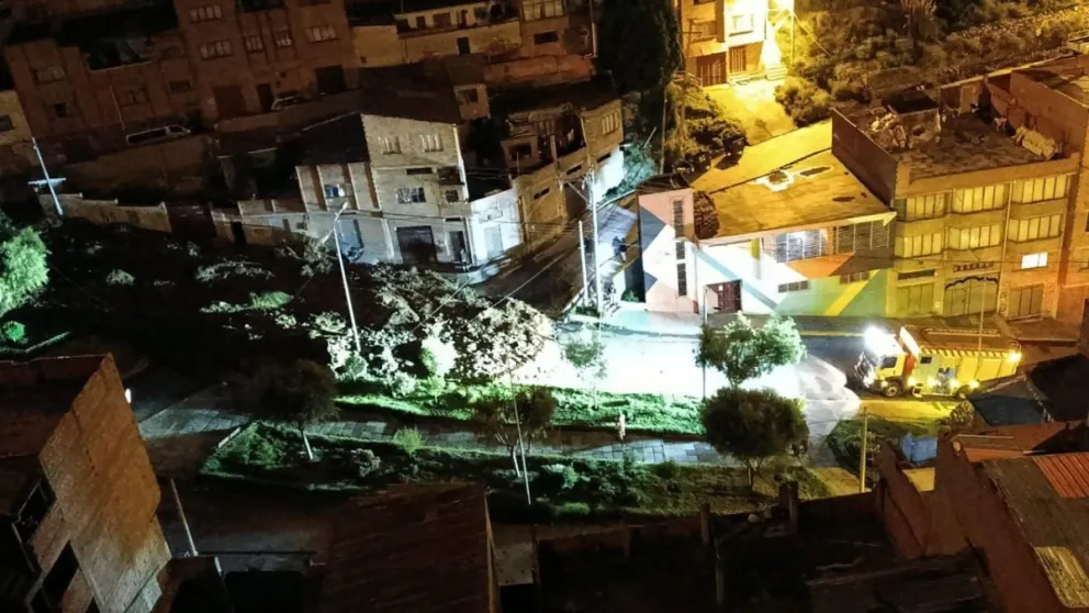 El deslizamiento en Niño Kollo. FOTO: AMUN