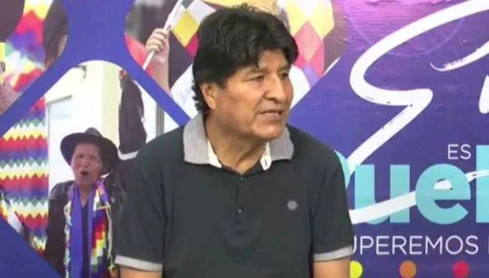 El expresidente Evo Morales en su programa dominical en RKC. Foto: Captura
