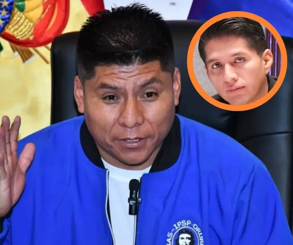 El senador evista Leonardo Loza. Foto: Composición