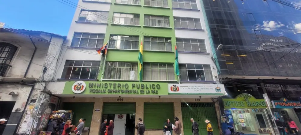Las oficinas de la Fiscalía Departamental de La Paz. Foto: ABI