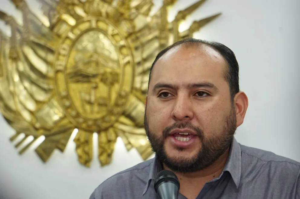 Roberto Ríos, ministro de Gobierno. Foto: APG