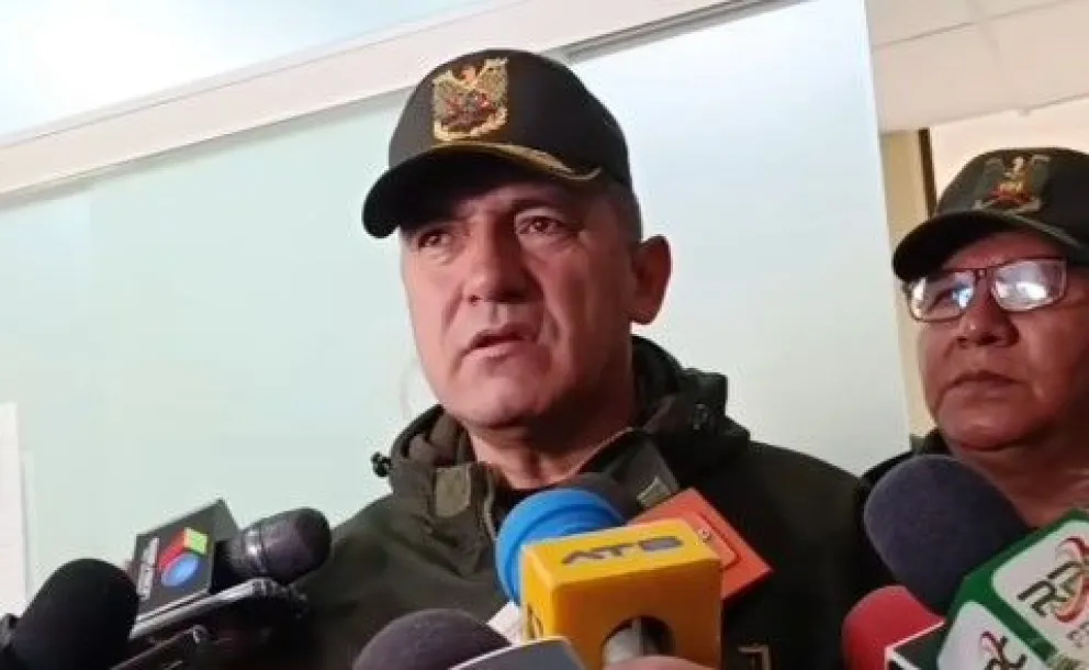 Augusto Russo, comandante de la Policía Boliviana. Foto: captura