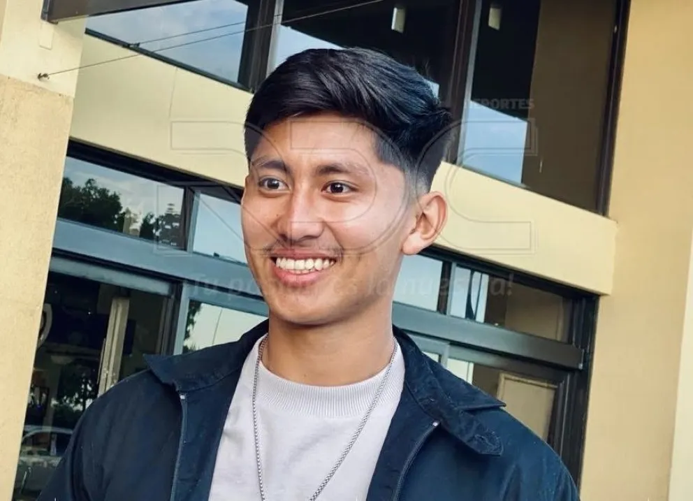 Miguel Terceros llegó este miércoles a Santa Cruz y el jueves estará en la Selección. Foto: RDC 