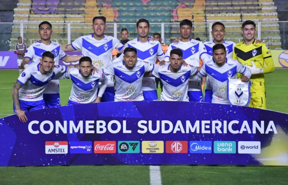 Plantel de GV San José en uno de sus partidos anteriores de Copa Sudamericana. Foto: APG