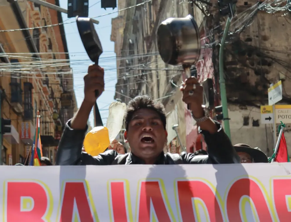 Los gremiales se movilizaron esta semana. Foto: APG 