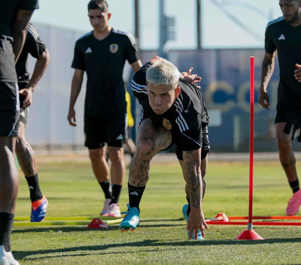 Yeferson Soteldo se integró a la concentración de la Vinotinto: Foto: SC