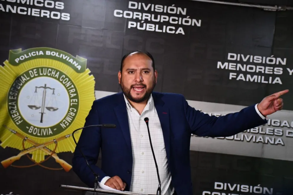 El ministro de Gobierno, Roberto Ríos, en una imagen de este jueves. Foto: APG