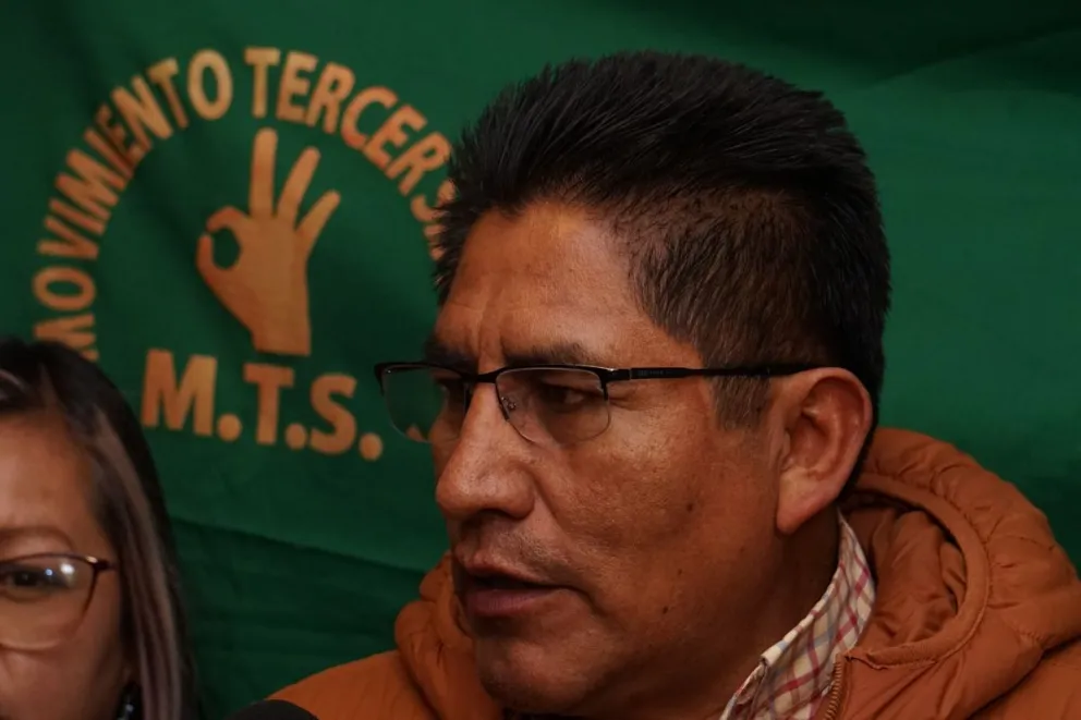 Félix Patzi, líder del MTS, en una imagen de archivo. Foto: APG