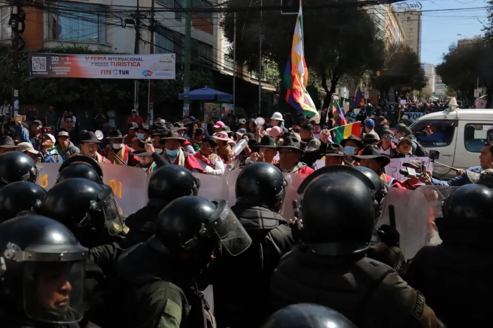 Una de las protestas realizadas esta semana.  Foto: APG