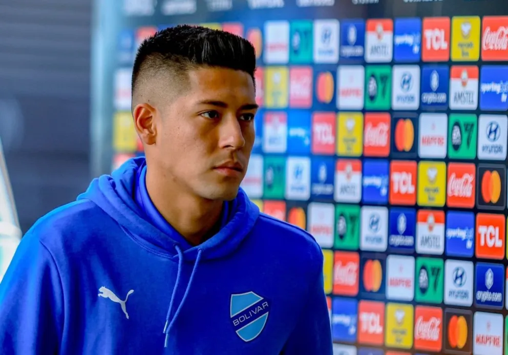 Ramiro Vaca en la previa de un partido anterior de la Libertadores. Foto: Club Bolívar.