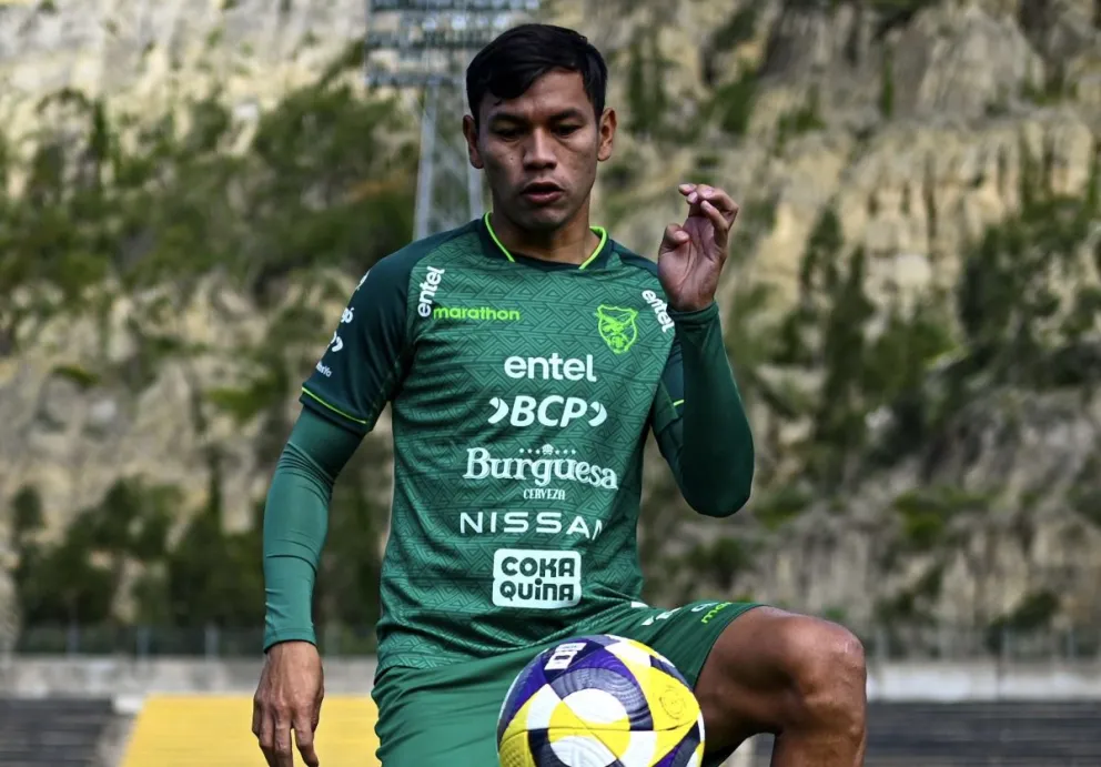 José Sagredo, el nuevo convocado a la Selección en una práctica anterior. Foto: La Verde-FBF