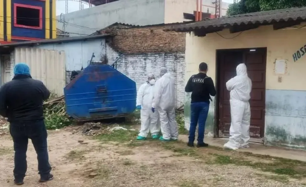 El lugar donde se realizó la autopsia de la víctima. Foto: Unitel