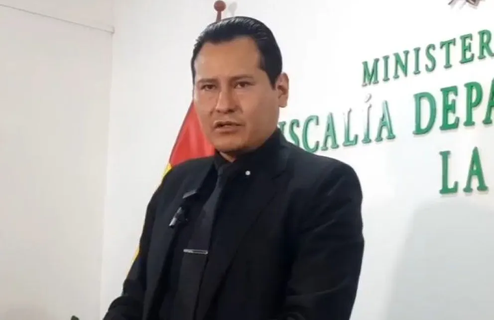 El fiscal departamental de La Paz, Luis Torrez. Foto: captura