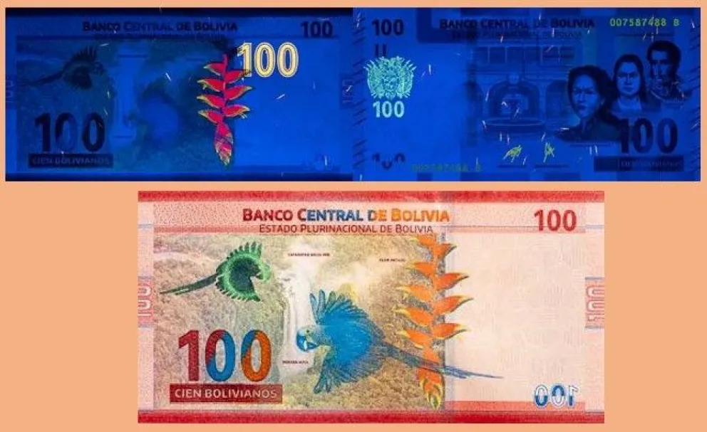 Los billetes con medidas modernas de seguridad. Foto: composición