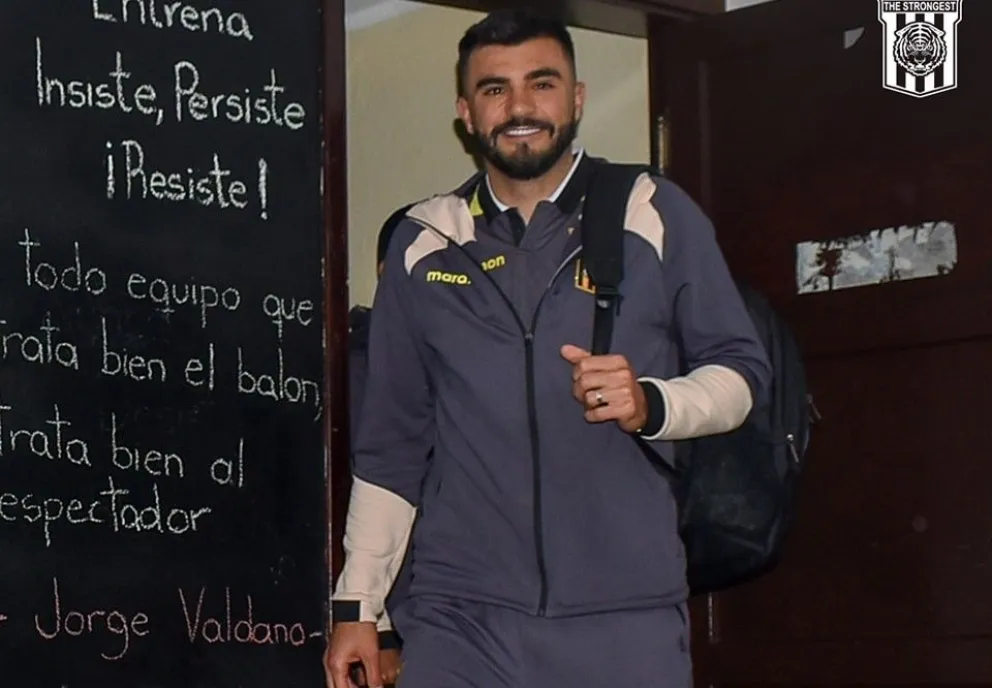 Enrique Triverio, goleador de The Strongest. Foto: club The Strongest