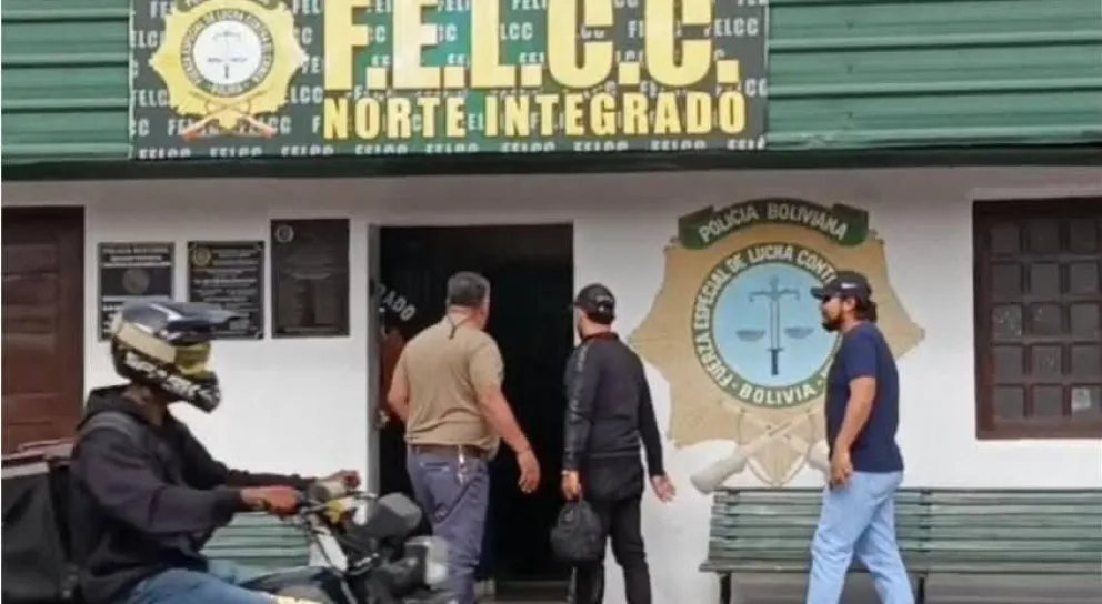 La sede de la Fuerza Especial de Lucha Contra el Crimen para el norte de Santa Cruz. Foto: RRSS