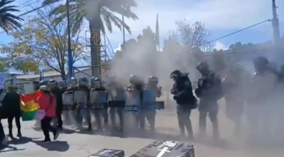 El momento de la explosión. Foto: Red Uno