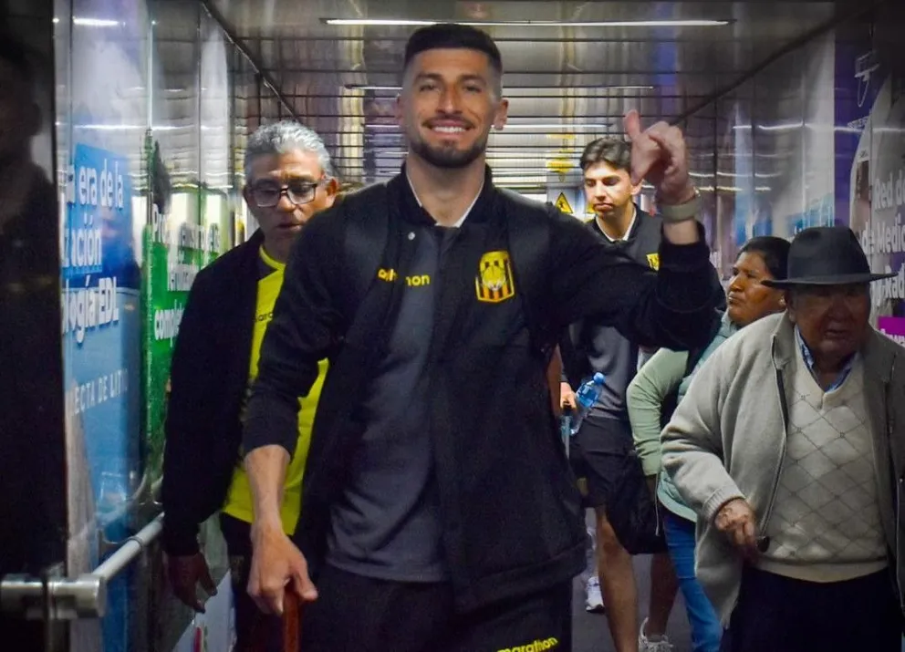 Joel Amoroso ya se encuentra en La Paz y el miércoles empieza a entrenar con sus compañeros. Foto: club The Strongest