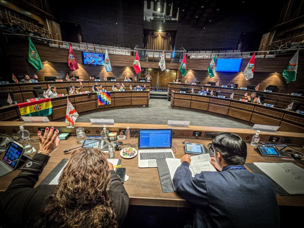 Las normativas pendientes de tratativa, pasarán al pleno de la Cámara Alta. Foto: Senado Bolivia