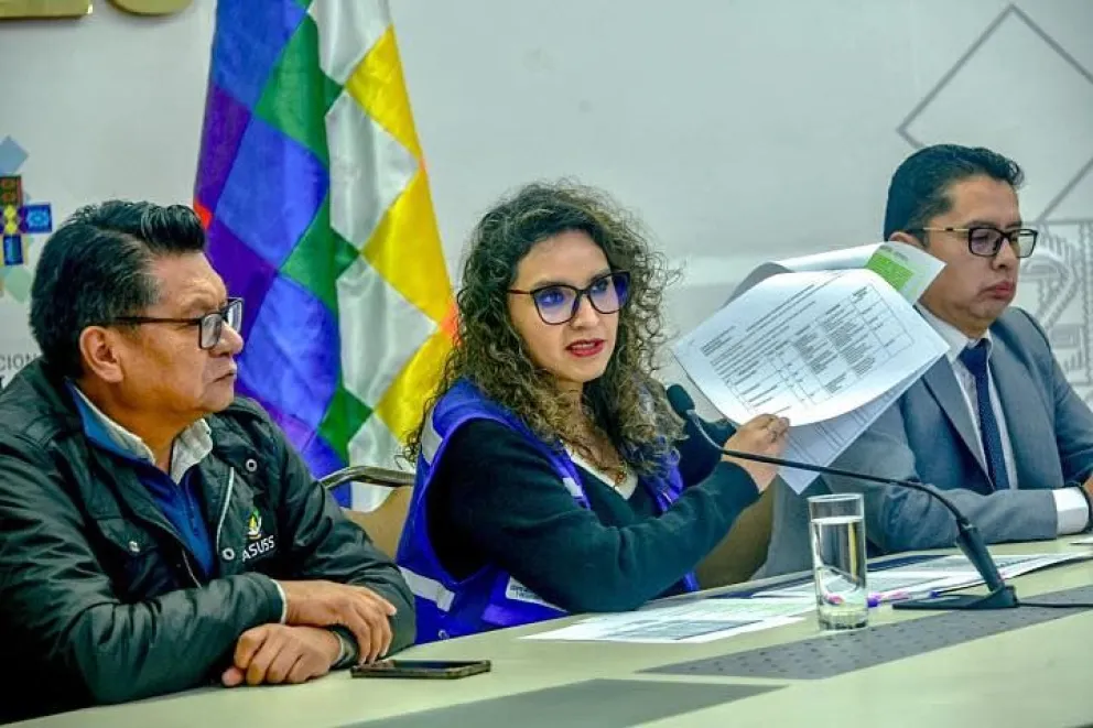 La ministra de Salud, María Renée Castro, ofreció este miércoles conferencia de prensa. Foto: MSD