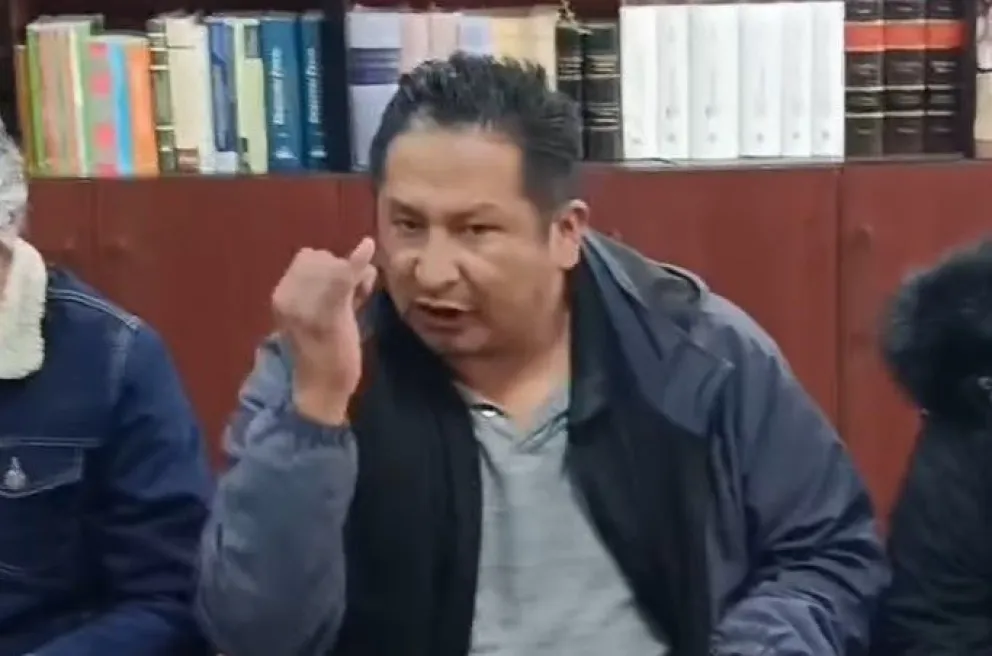 Enrique Mamani, dirigente intercultural "evista". Foto: captura