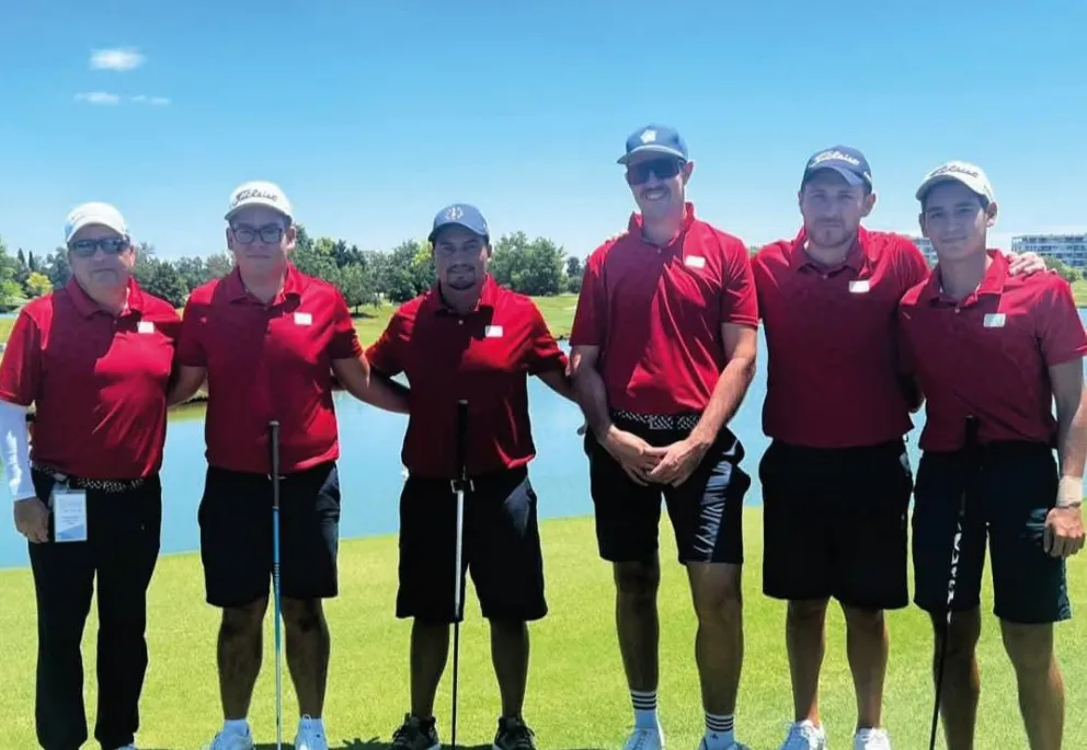 El equipo nacional que jugó en la pasada edición de la Copa Los Andes. Foto: Federación Boliviana de Golf.
