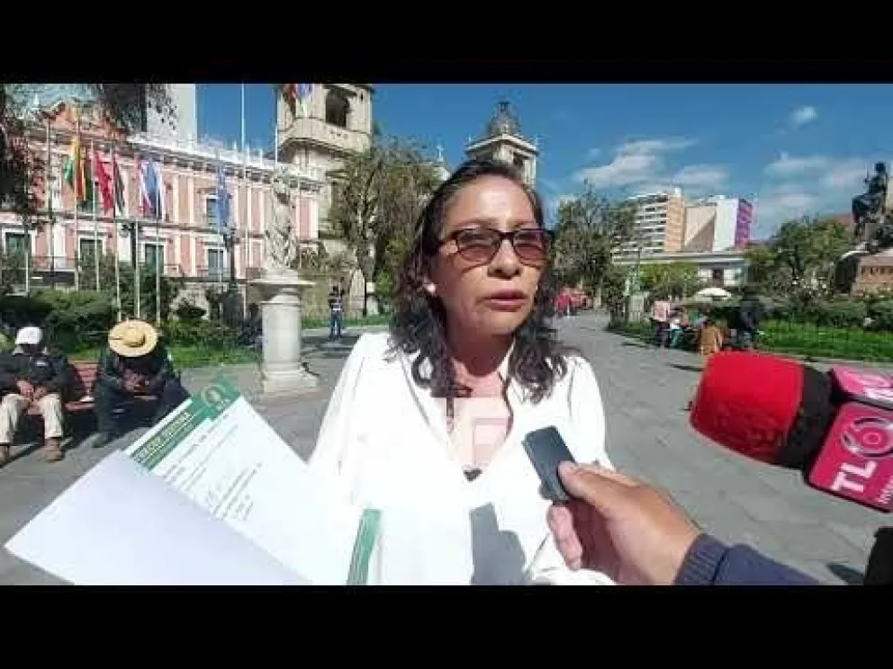 Maciel Terrazas en un contacto con los medios de comunicación. Foto: APG