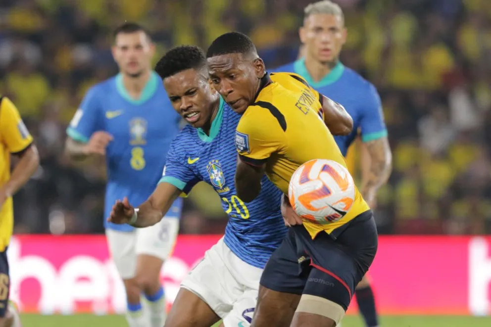 Incidencia entre Ecuador (de amarillo) y Brasil. Foto: EFE.