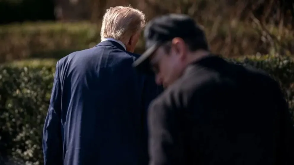 Trump y Musk en el Despacho Oval, el 11 de marzo pasado. Foto: The Washington Post
