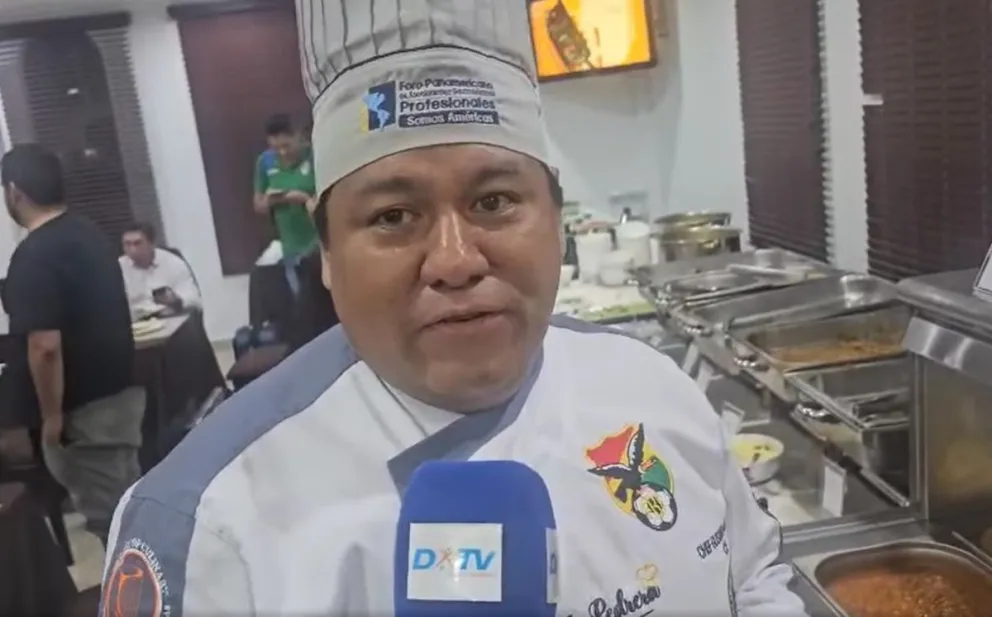 El chef Gustavo Ardaya en Maturín. Foto: Captura de pantalla.