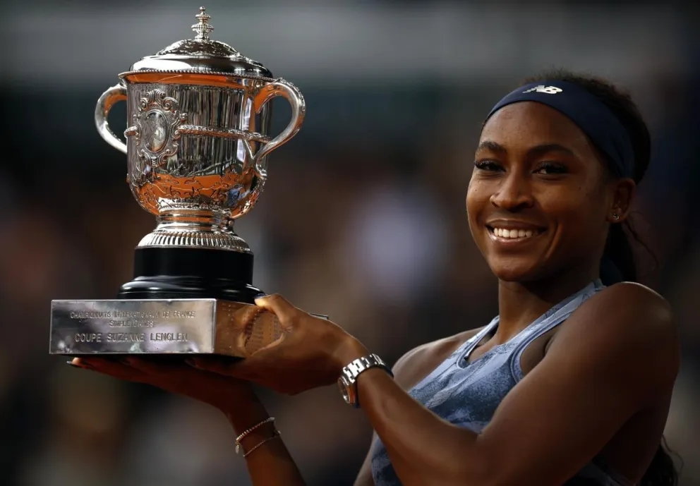 A los 21 años, Coco Gauff se coronó en París al conquistar su primer Roland Garros, su segundo Grand Slam. Foto: EFE