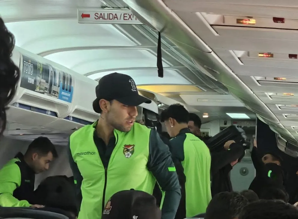 La Selección volvió a La Paz el sábado con un retraso de 12 horas. Foto: Dxtv. 