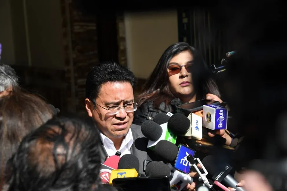 Ministro de Justicia, César Siles, este lunes. Foto: Viceministerio de Comunicación