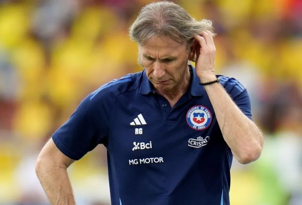 Ricardo Gareca, DT de Chile. Su llegada al cargo no fue una solución. Foto: ANFP.