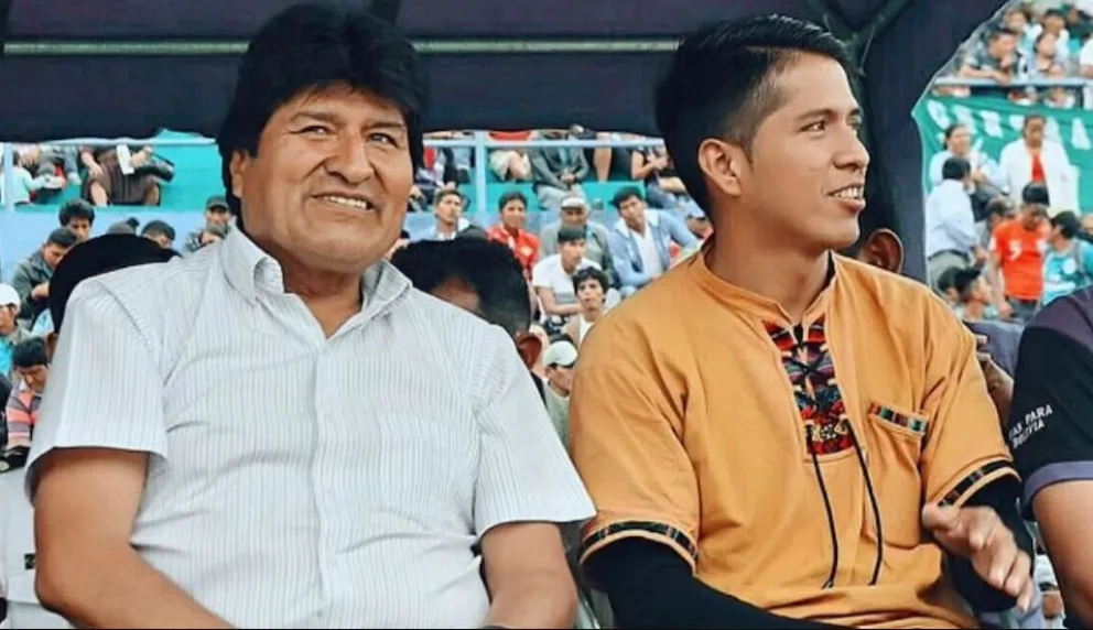Evo Morales y Andrónico Rodríguez en una imagen de archivo. Foto: Infobae
