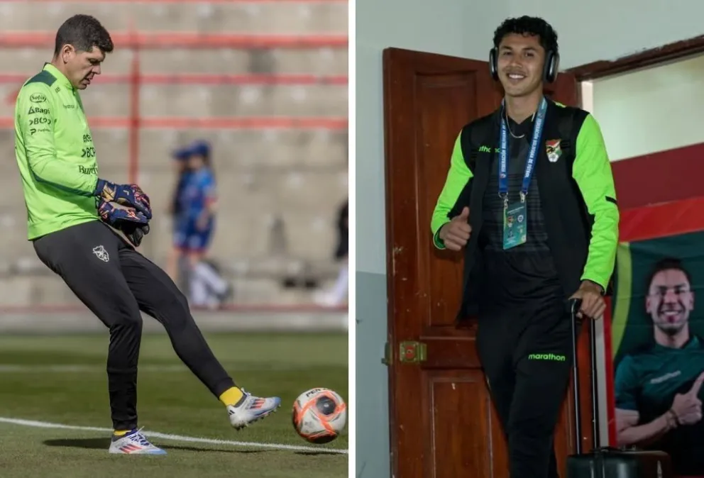 Carlos Lampe (izq.), el más veterano de la Verde, y Diego Arroyo, el más joven. Fotos: FBF