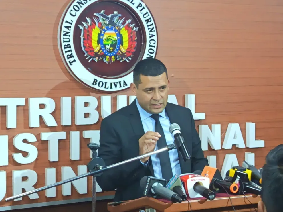 El magistrado René Espada, en un anterior contacto con la prensa. Foto: TCP 