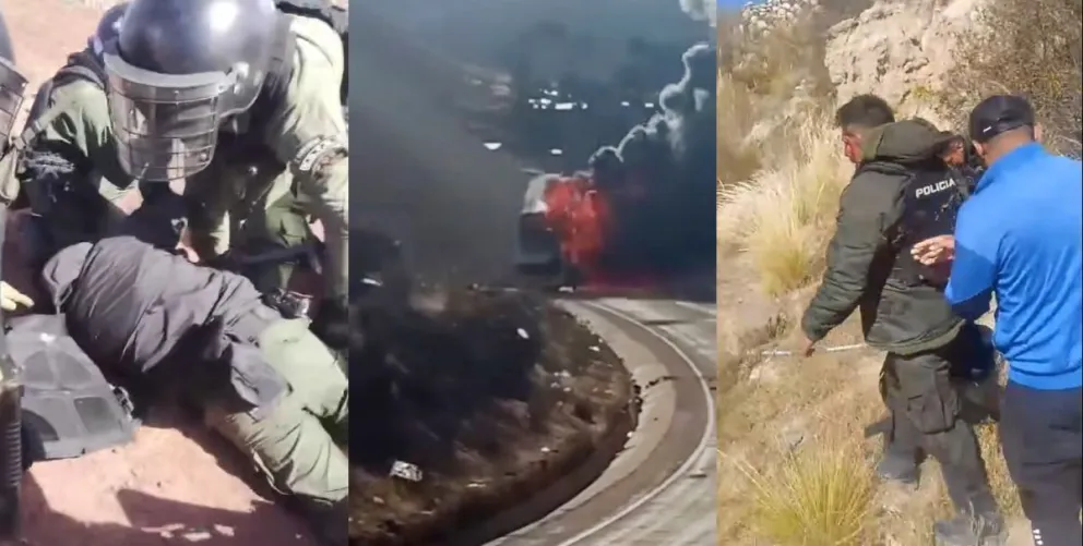 Algunas de las escenas que se vivieron este miércoles en Llallagua