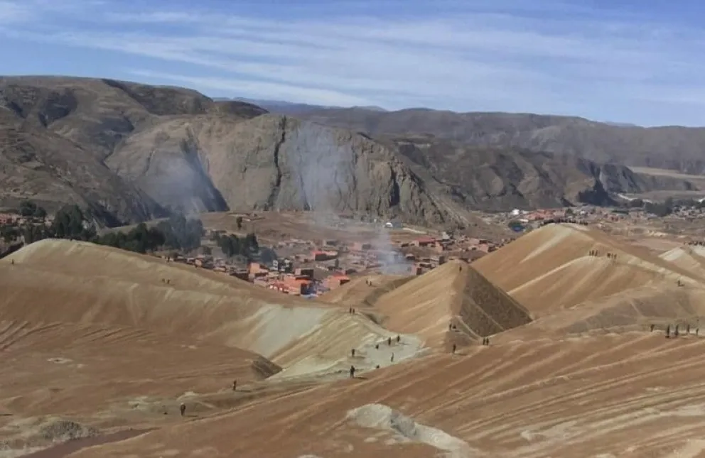 Vista del municipio potosino de Llallagua, donde dos policías perdieron la vida. Foto: APG