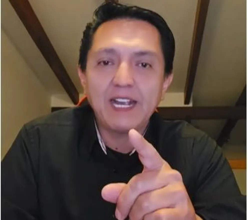 Pavel Aracena, el candidato de la alianza Libertad y Progreso ADN. Foto: Captura de video 
