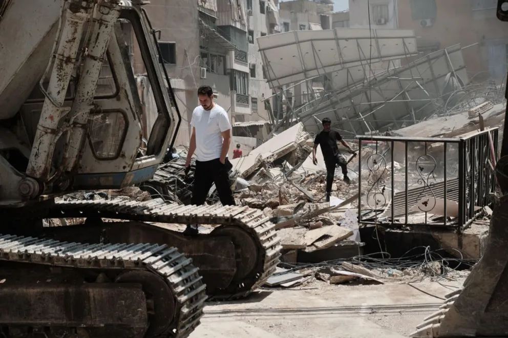  Fotografía de bombardeos en el Líbano. FOTO: EFE/ Edgar Gutiérrez
